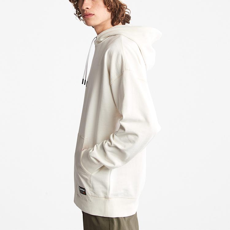 Timberland Embroidered Logo Solid Color Hoodie Men Hoodies Vintage-White A28WZ-CM9