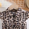Summer Plaid Fashion Patchwork Flutter Sleeve Dress for Girls