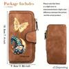 Dwarf & Butterfly Women's Long Wallet Tri - fold Card Holder Multi - slot Storage Printed Zipper Wallet for Cash ID Credit Card Daily Items Gift