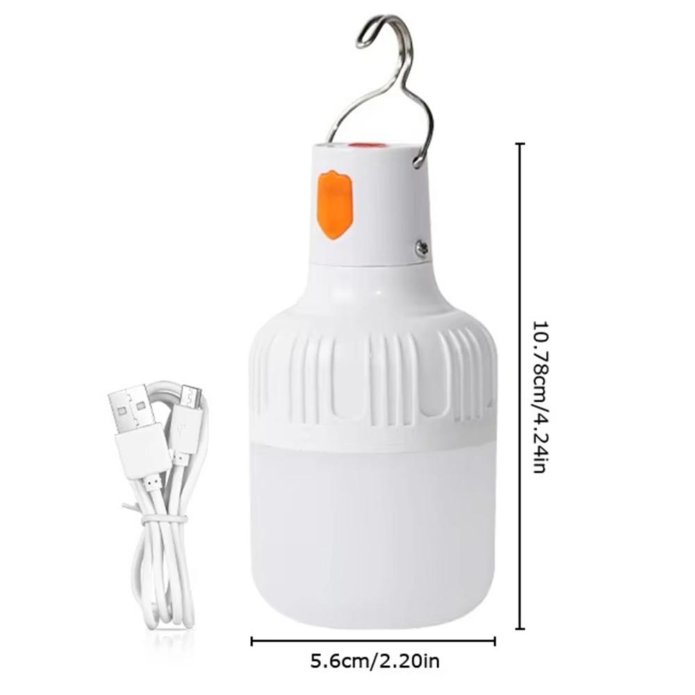 1-8pcs Rechargeable LED Indoor Outdoor Emergency Hookup Portable Lights with Battery Flashing Lights Barbecue Tent Camping Light