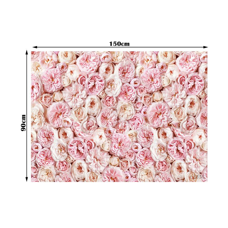 Розовый цветок розы настенные фоны свадьба день рождения цветочная тематическая вечеринка фон реквизит 150x90cm