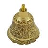 Brass Hand Bell for Pooja Ghanti for Mandir, Peacock Design Hand Bell Ghanti, Pooja Decoration Items, (11.5 CM Height, Golden)