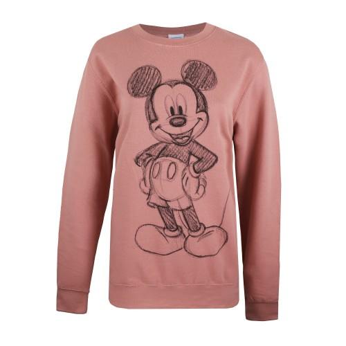 Disney Womens/Ladies Mickey Forward Sketch Crew Neck Sweatshirt