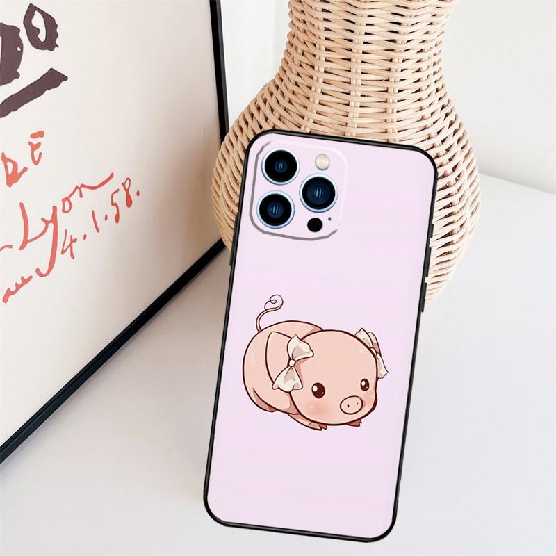 Urocze Urocze Świnie Prosiaczki Etui na Telefon Dla iPhone 16 Pro Max 15 14 13 11 12 17 Pro Max mini 15 16 Plus 16e 17 Air Cover