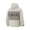 Li Ning Hot Pot Down Jacket Series Water-Resistant Infrared Warm Letter Casual Short Winter Down Jacket Men Jackets Dusty-Gray AYMU251-1