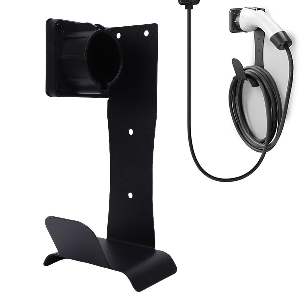 Holder Fit for J1772 Connector Stainless Steel Wall Mount Electric Car Cord Holder