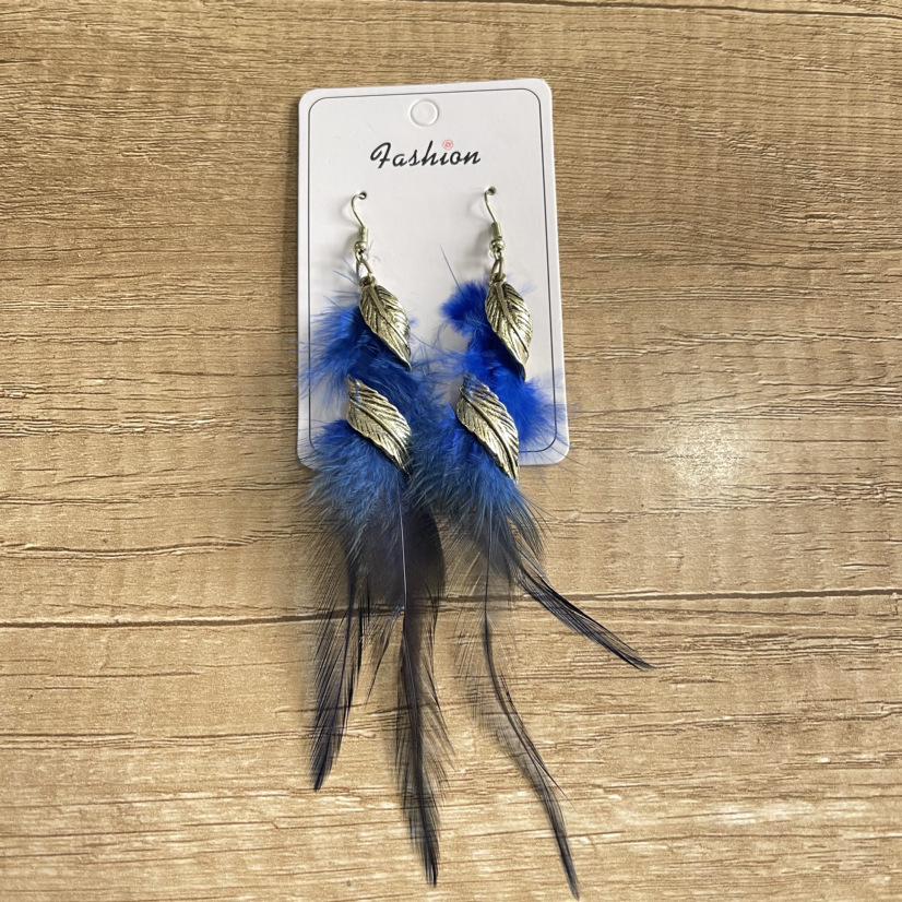 Bohemian Tassel Feather Earrings: Retro Ethnic Style for a Chic European & American Look