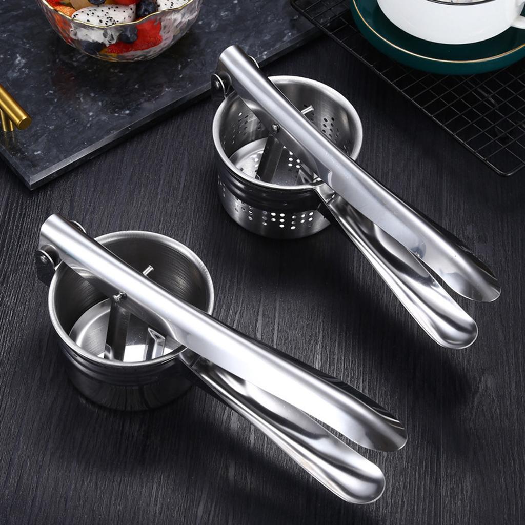 Stainless Steel Potato Ricer and Masher Ricer Stainless Steel Fruit Squeezer Juicer Kitchen Tool for Mashed Potatoes