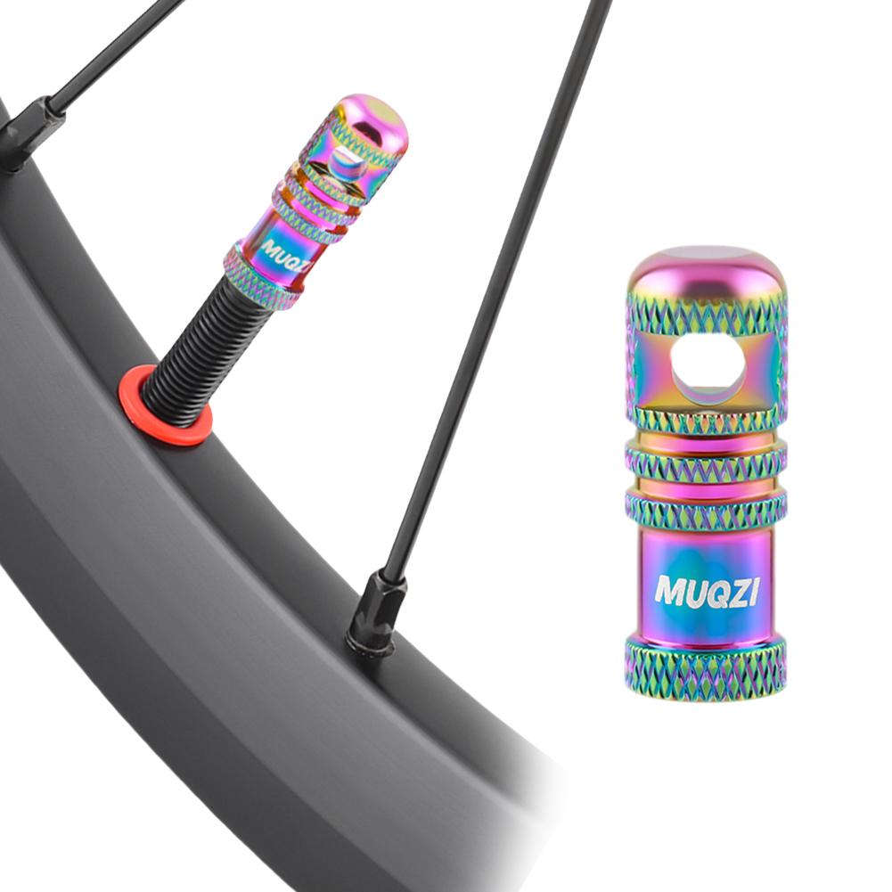 2Pcs Bicycle Presta Valve Caps with Valve Core Removal Function Bike Presta Valve Air Dust Stem Covers for MTB Road Bicycle