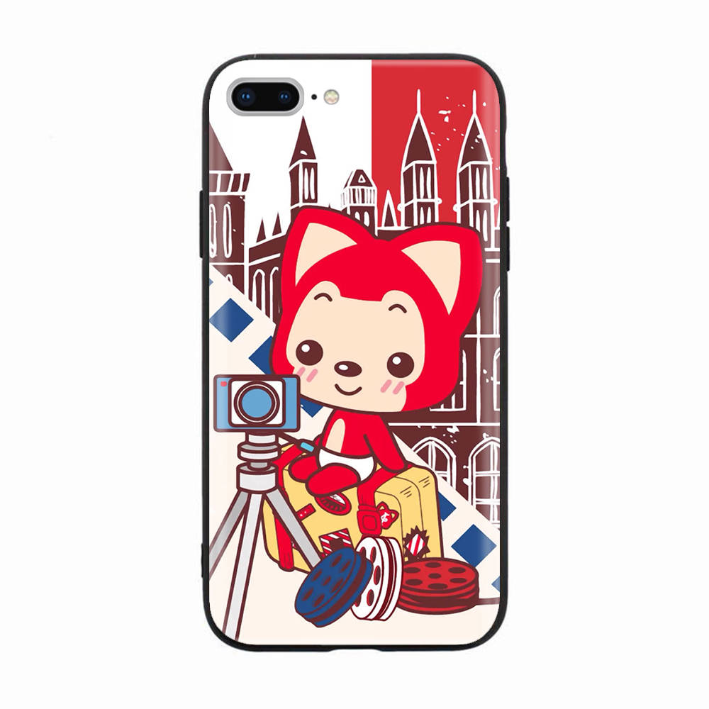 Black Case for Xiaomi Redmi 13C Note 9 iPhone XR 7 8 14 15 11 12 13 X XS Pro Max Samsung A25 S23 S24 FE Ultra Plus Ali the Fox