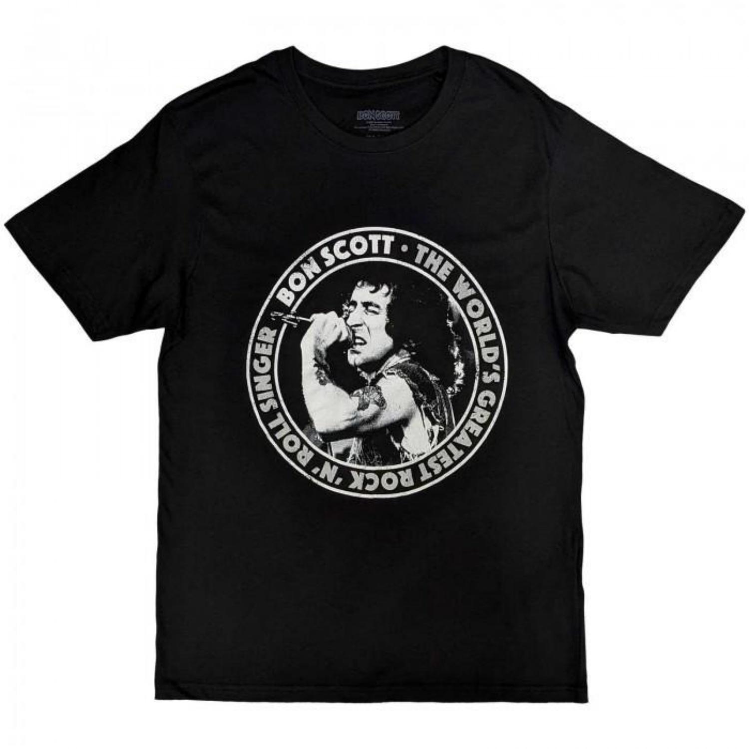 

Bon Scott Unisex Adult TWGRRS Circle T-Shirt S разноцветный