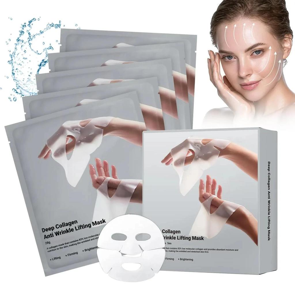 Deep Collagen Anti Wrinkle Lifting Mask Collagen Face Mask Overnight, Deep Collagen Mask for Lifting Firming Moisturizing
