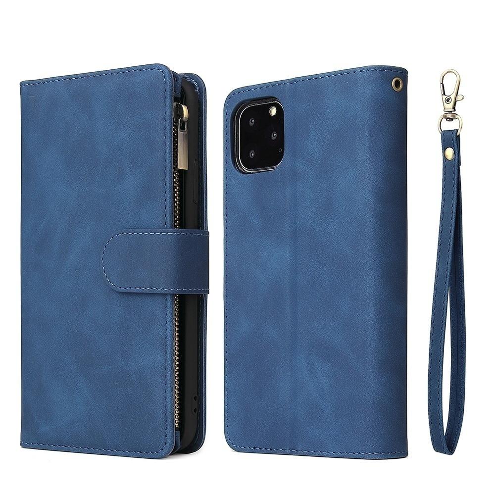 Etui Portfel ze Skóry Premium na iPhone 16 15 14 13 12 11 17 Pro Max Plus 17Air 16e Portfel z Zamkiem Błyskawicznym Miejsca na Karty Magnetyczne Pokrowiec z Klapką