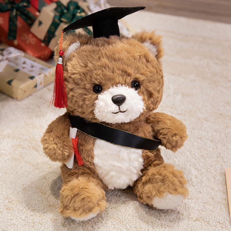 

Graduation Teddy Bear Plush Toy - Cute Dr. Cake Bear Stuffed Animal Gift for Girls Birthday 30cm (0.3kg)