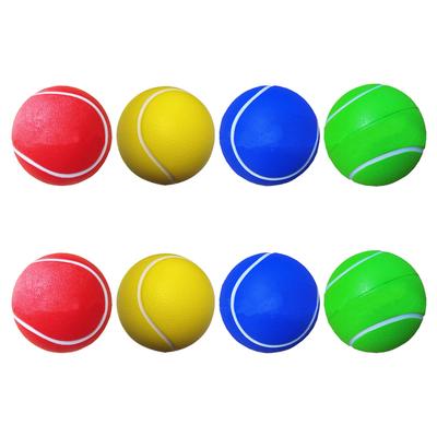 8 stücke Kreative Tennis Ball Praxis Tennis Ball Sport PU Tennis Ball Spielen Ball (2 Stück Gelb, 2 Stück Rot, 2 Stück Blau, 2 Stück