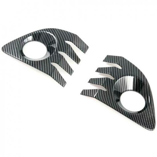 Carbon Fiber Front Fog Lamp Light Cover Trim For Toyota Corolla Cross 2021 2022