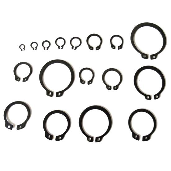 300Pcs 18Sizes C-Clips Snap Ring Circlip Retaining Ring Set Assortment with Case