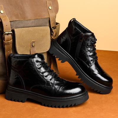 2025 New Fleece Martin Boots Winter Men's British Style Men's Boots Fashion Trend Versatile Men's Boots Cold Protection