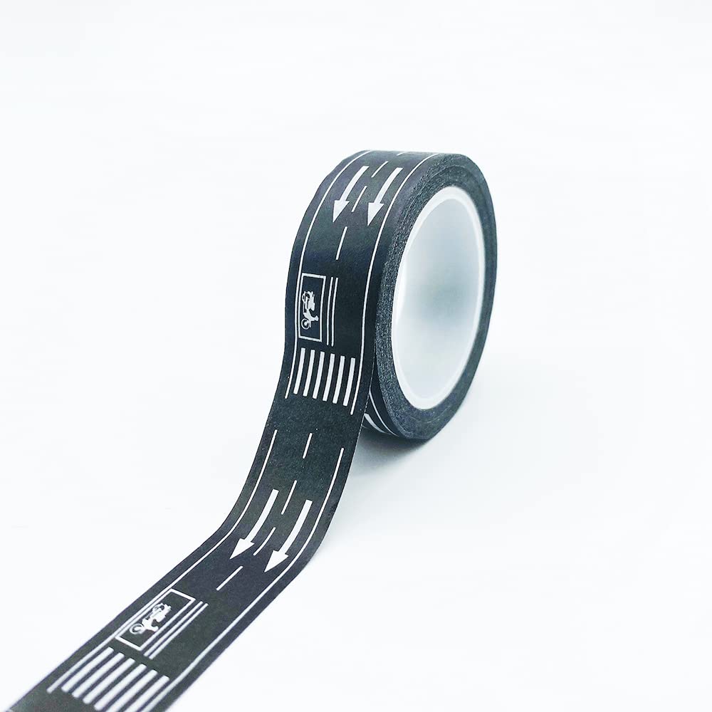 סט מסקינג YUBX של נייר וואשי ורכבת אקסטרה ליצירה, מתנה לילדים וקישוטי מתנות x סרט דביק, 4, סרט דביק, כביש, נתיב, עיצובים, ארוך, יצירה, צעצועים, יומנים,