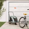 VidaXL Pet Bicycle Trailer Grey 93986