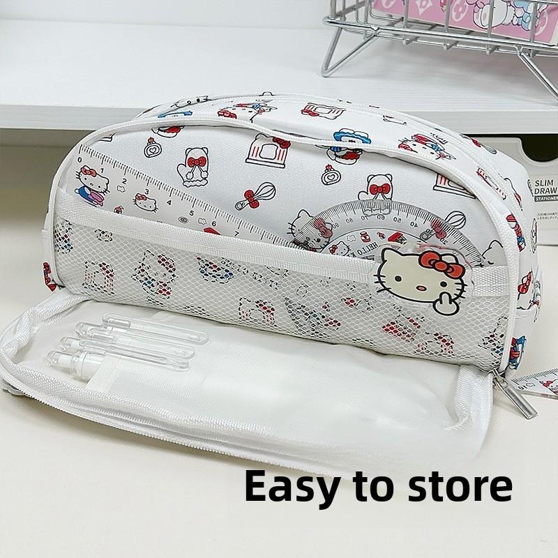 Estuche Hello Kitty Pochacco Capibara De Gran Capacidad Para Estudiantes Y Material Escolar