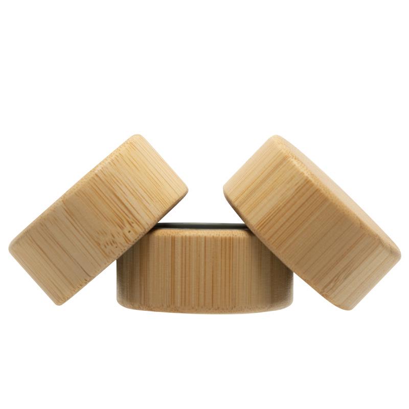 Eco-friendly Double-Walled Bamboo Glass Water Bottle with Thermos Lid