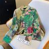 Women's Jacket Outerwears Chinese Light National Wind Jacquard Jacket Women's Spring Tang Suit Buckle High-end Retro Coat