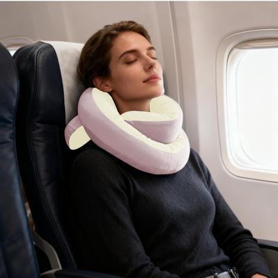 Neck Pillow Adjustable Spiral Wrapping Cushion Headrest Washable Traveling Pillow For Home Office Car Rides Airplane Road Trip