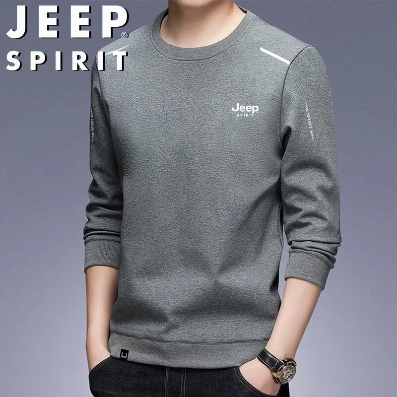 

JEEP SPIRIT Men s Casual Crew Neck Sweatshirt L