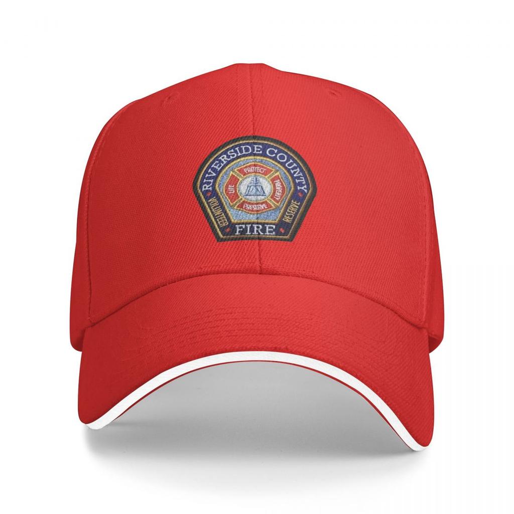 Riverside County California Fire Department Reserve Volunteer Baseball Caps Snapback Fashion Baseball Hats Breathable Unisex