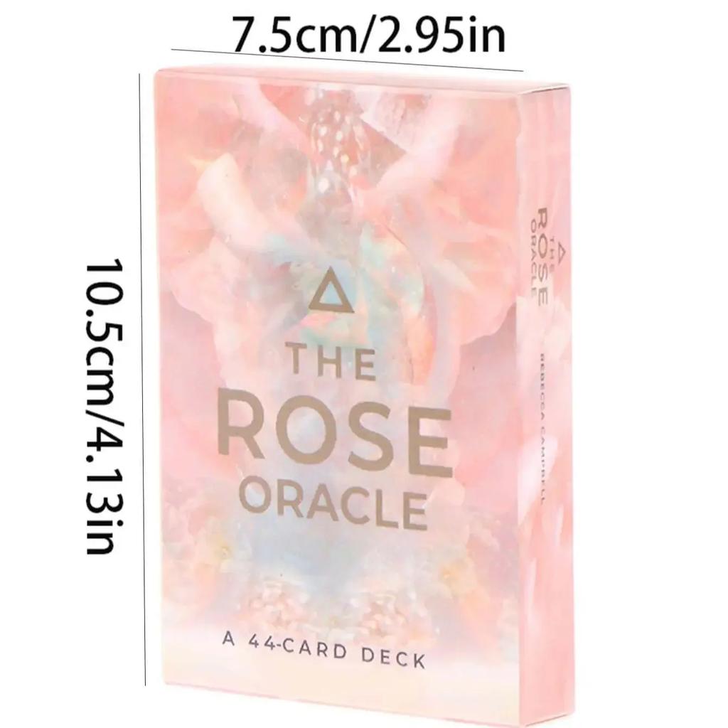 44-Card Deck The Rose Oracle Cards Dreamy Romantic Beautiful Design Pattern For Friends Holiday Gift Board Game Child Toys
