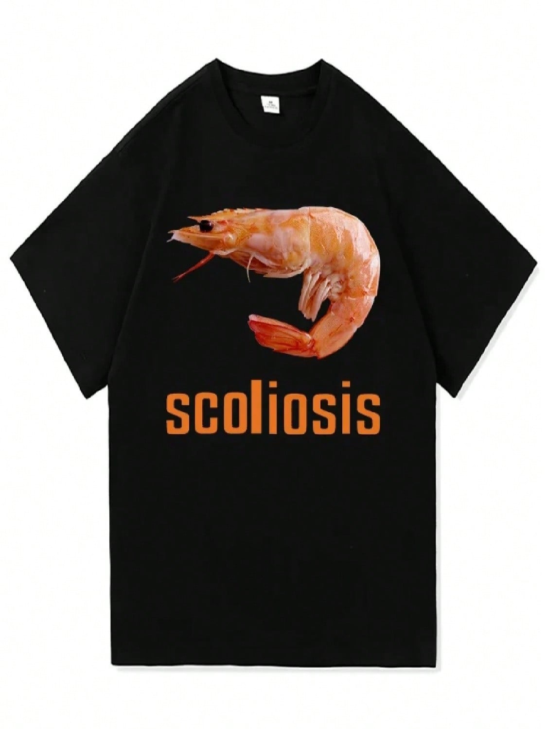 2025 Scoliosis Shrimp Meme T Shirt Hot Fashion Wounisex Aesthetic Graphic T-Shirt Unisex Streetwear Cool Retro Cotton Tees Shirts S