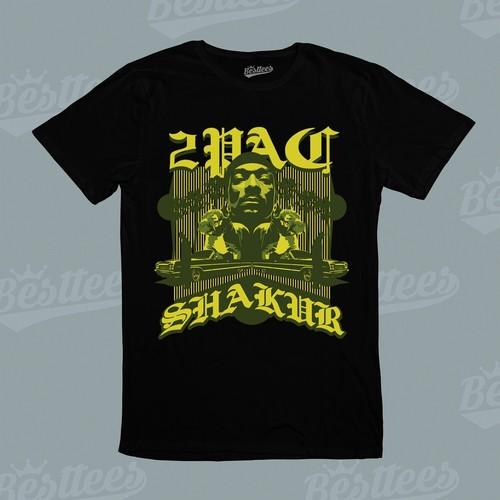 UNISEX Gangster Rapper TUPAC SHAKUR 2PAC WESTSIDE HIP-HOP RAP Music Band T-Shirt S