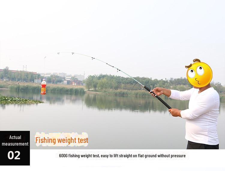 Fiberglass Fishing Rod with Solid Plug-in Stalk, 1.8/2.1m Resin Lure Rod