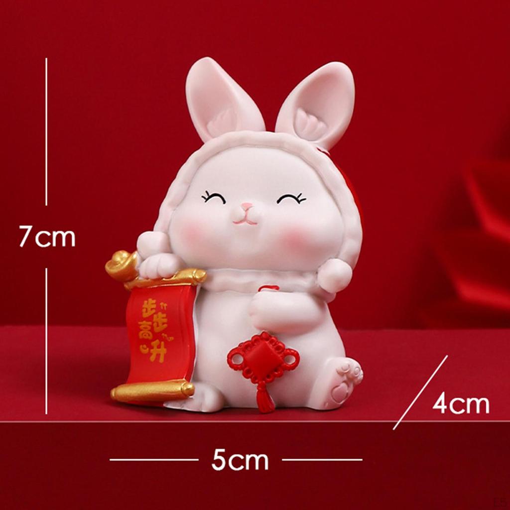 Bunny Figurine Set for Home Decor and Gift Giving