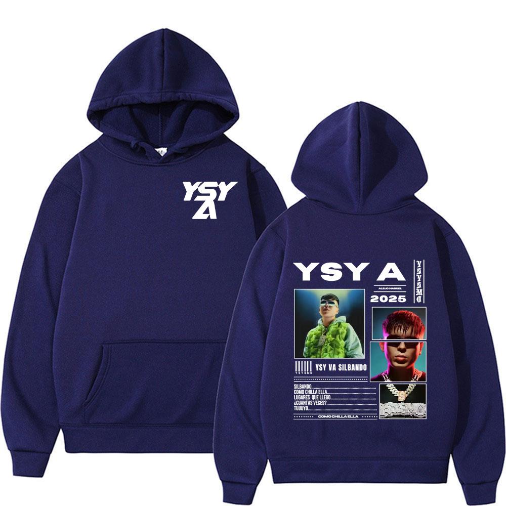Rapper YSY A Ysysmo 2025 Tour Graphic Hoodie Men Women Retro Harajuku Fashion Hip Hop Sweatshirt Oversized Casual Fleece Hoodies