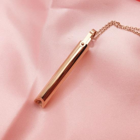 Mindful Breathing Halskjede Rustfritt stål Angstreduksjon Halskjede Stress og panikklindring Halskjede Justerbar lengde Meditasjon Indre fred