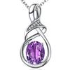 Zirkonia Verdrehte Anhänger Halskette, Elegante und Modische Halskette, Geeignet für Exquisiten Schmuck im Alltag und bei Abendveranstaltungen