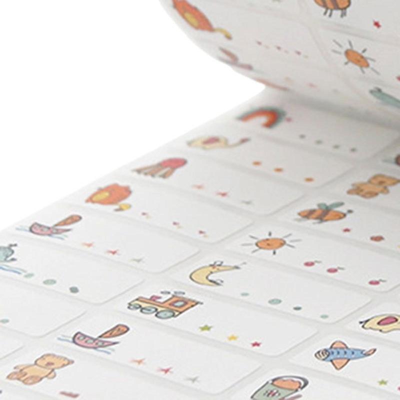 Name Labels Writable Flexible Daycare Sticky Write on Stationery ize