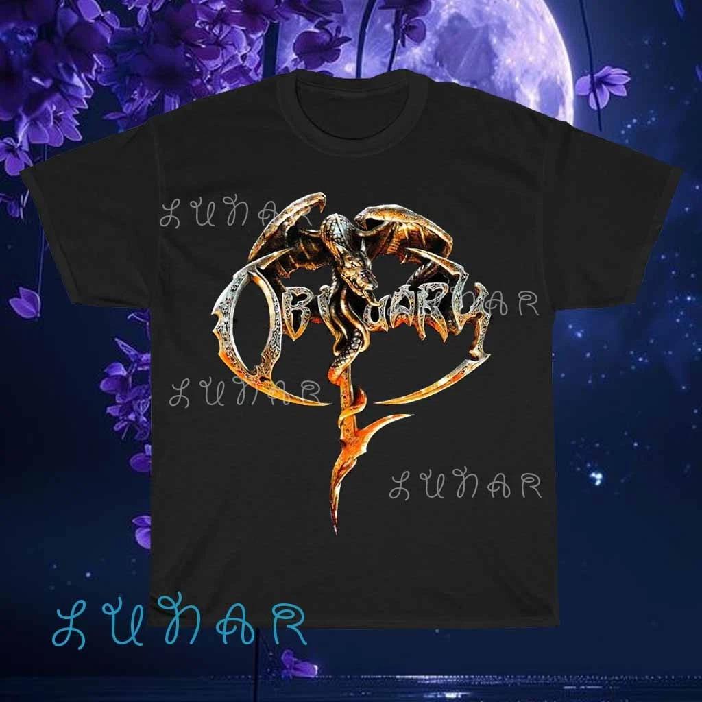 New Shirt OBITUARY Logo T-Shirt Logo American T-Shirt Funny Size S to 5XL 4XL