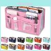 Modern Simple Design Double Zipper Polyester Makeup Bag For Travel And Bathroom Storage