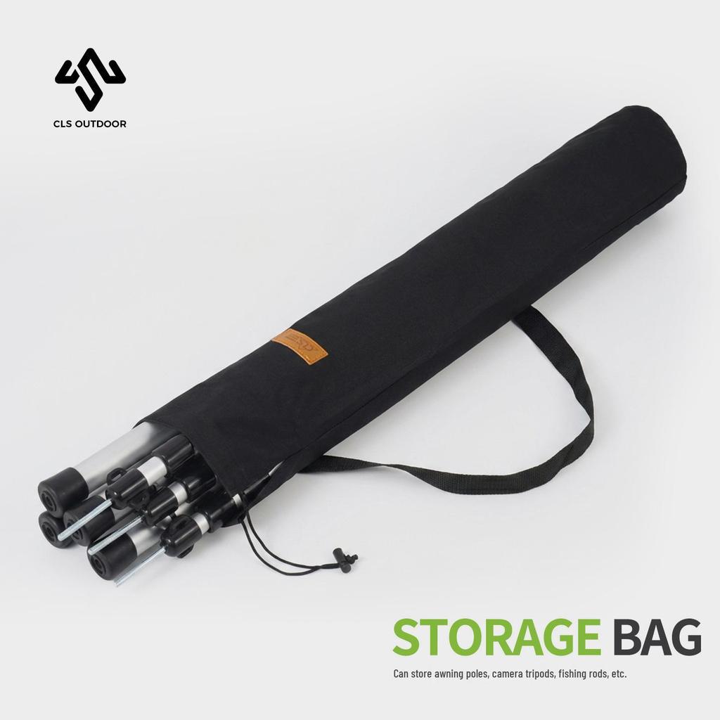 Telo Tenda Parasole da Campeggio Esterno con Palo e Borsa di Stoccaggio Portatile