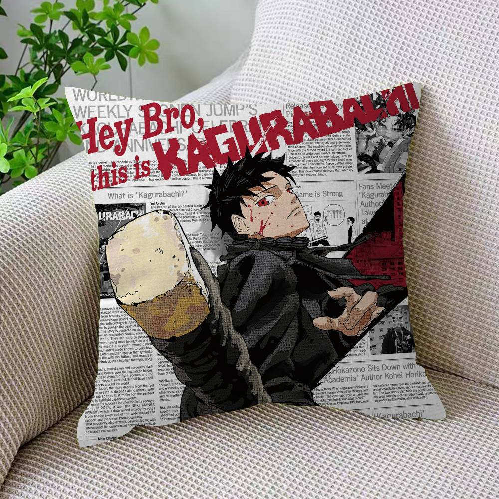 Anime K-Kagurabachi Fantasy And Adventure Pillow Cushion Cover Pillowcase Living Room Sofa Home Decor