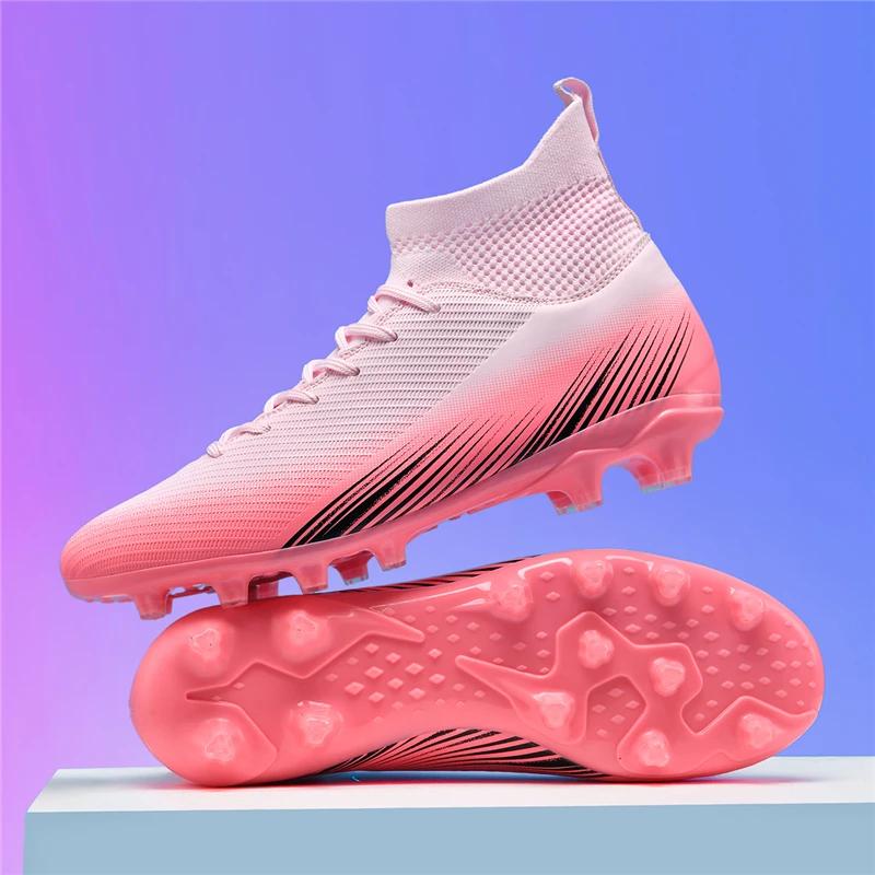 Nouvelles Chaussures de Football pour Hommes Crampons de Football d'Extérieur pour Femmes Chaussure de Gazon de Baseball Unisexe Chaussures de Football pour Jeunes Rugby Bottes de Football pour Adultes Baskets d'Entraînement