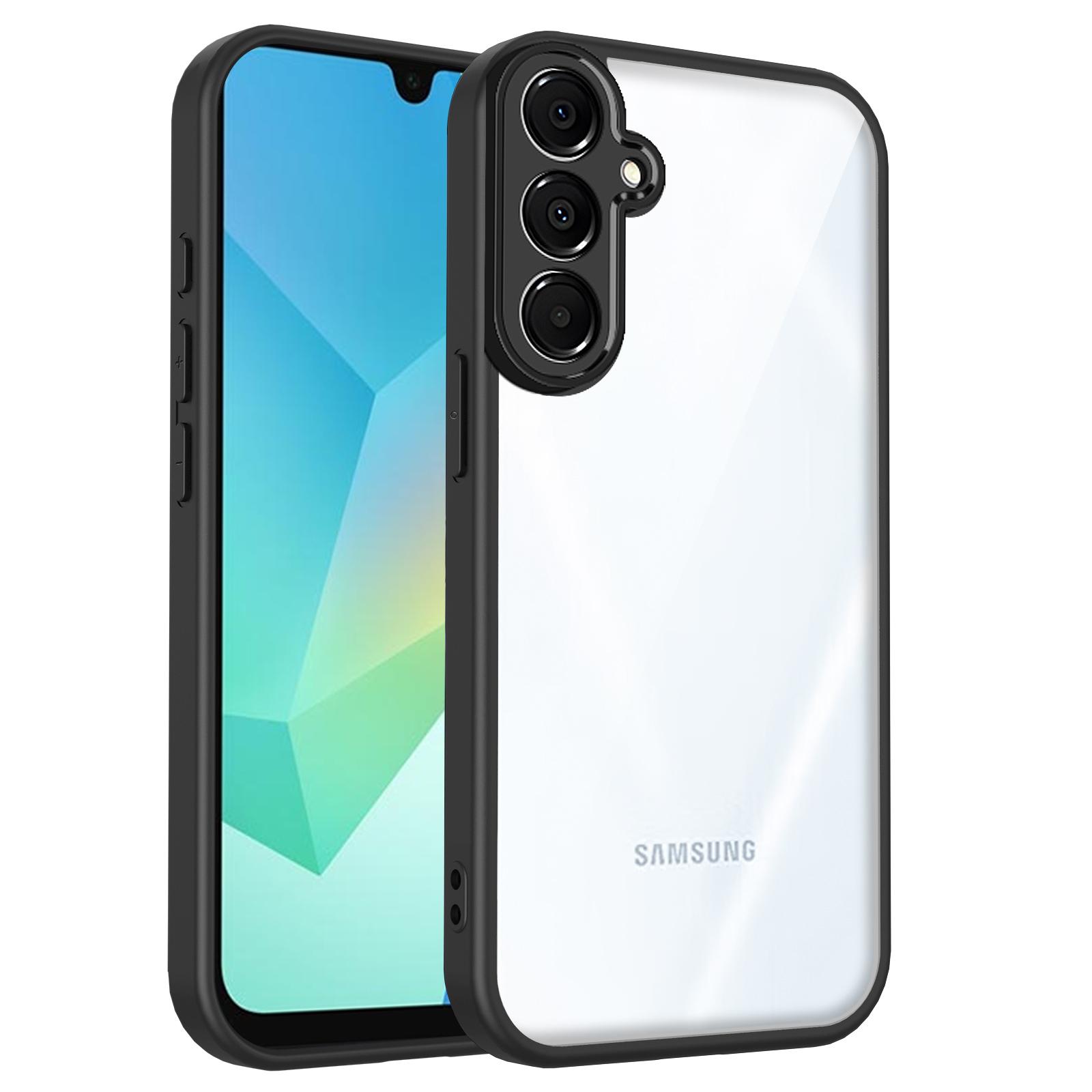 

Чехол для телефона для Samsung GalaxyA26 A25 A24 A23 A13 A04S A05S A14 A15 A16 A06 Противоударный чехол с подушкой безопасности TPU+Прозрачный чехол Galaxy A14 чёрный