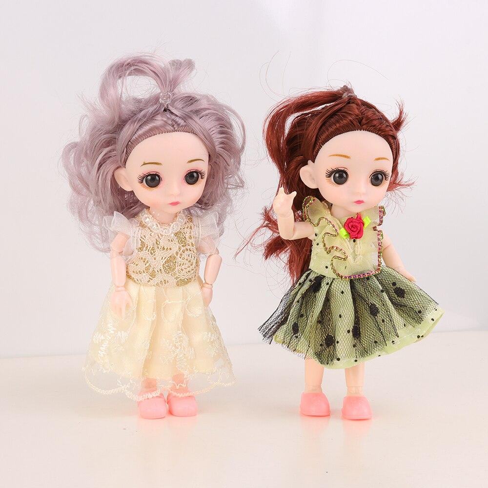 6 Inch Doll Present Box Girl Realistic Simulation High Quality Durable Design Safe for Children Joint Movability Random Style Of Family Playthings