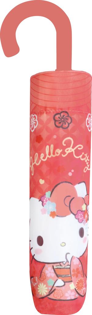 Sanrio Hello Kitty Japanese Pattern Series Folding Manual 53cm Character Umbrella for Boys and Cute Rain Umbrella for Rainy School with Case