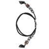 Retro Sports Watch Band Metal Beads Leather Wrist Watch Strap Replacement for   5 4