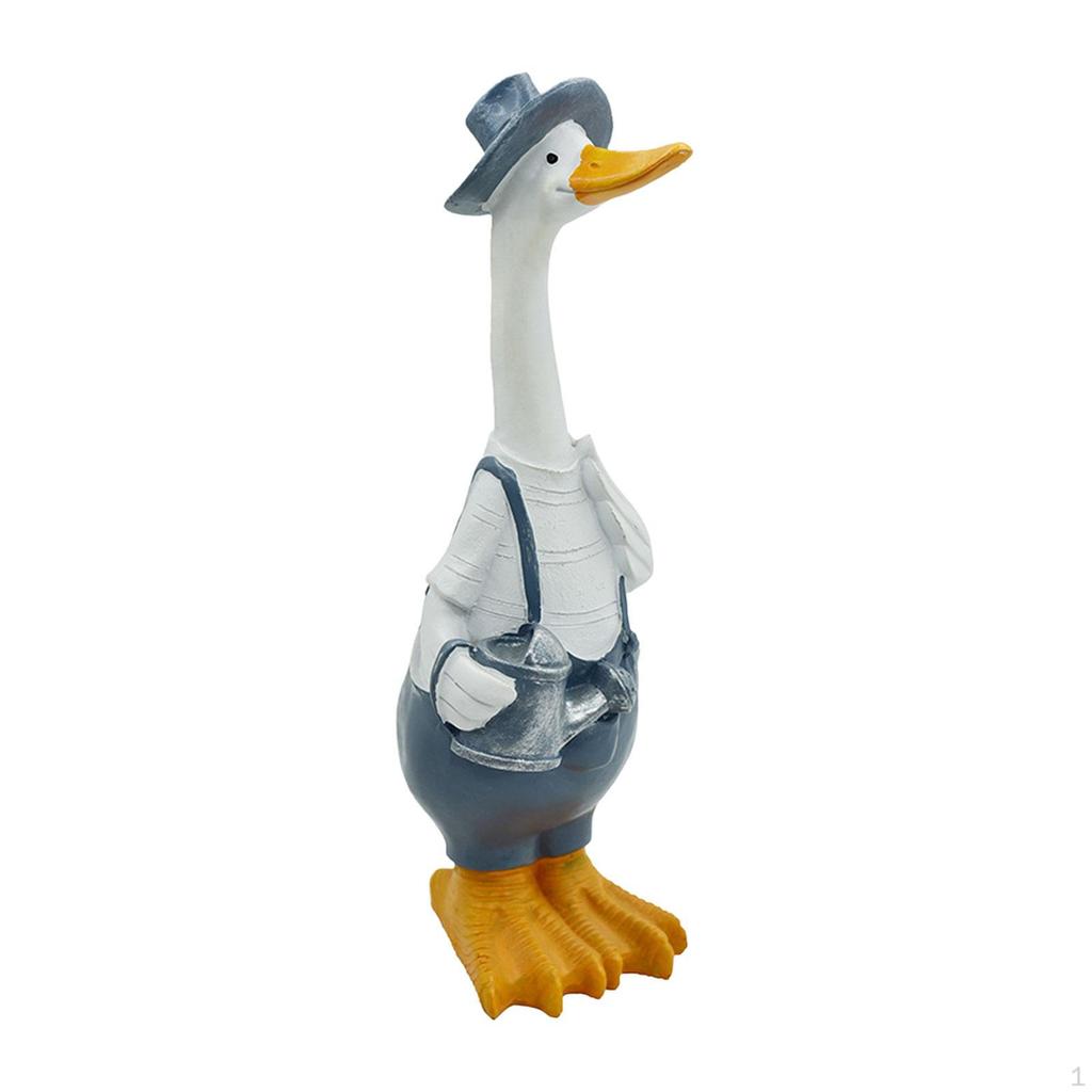 Animal Garden Statue Duck Decor Art Decor, Indoor Outdoor Ornament, Resin