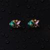 Exquisite Enamel Fish Earrings For Women Exquisite Vintage Palace Style Ear Stud Fashion Elegant Jewelry Gift
